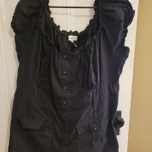 Plus size black top